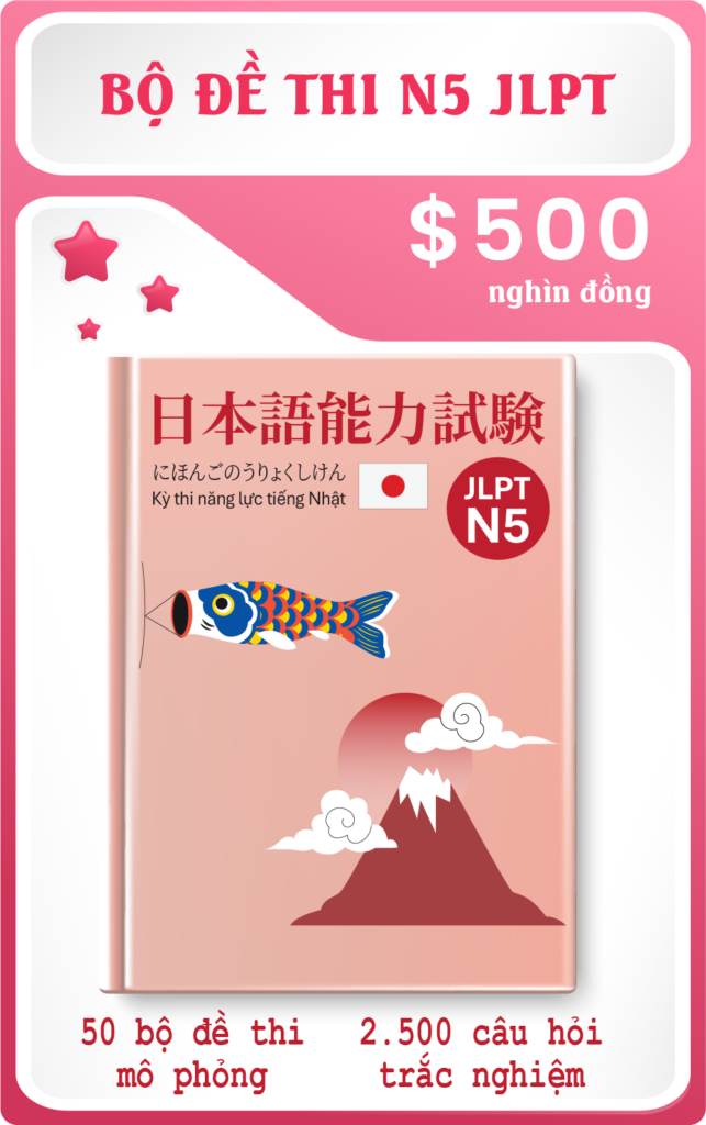 bộ đề thi n5 tiếng nhật